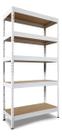 Estante De Metal E Madeira 875 Kg 5 Prateleiras 180x90x40 Cm