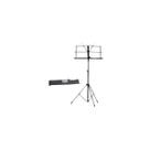 Estante de partitura dobravel com bolsa msp-001 preta mxt musical