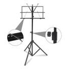 Estante De Partitura Preta Turbo Music Ms-1bk Ajustável