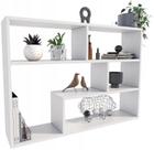 Estante decorativa mdf 80x90x15cm design multifuncional e elegante para deixar seu ambiente mais moderno