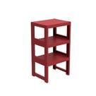 Estante Demi Quadra com 3 Prateleiras Merlot Estante Demi Quadra com 3 Prateleiras Merlot