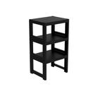 Estante Demi Quadra com 3 Prateleiras Preta Estante Demi Quadra com 3 Prateleiras Preta