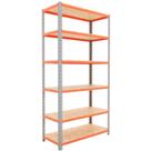 Estante desmontável 1000 x 600 x 1950 mm com 6 prateleiras - 40302