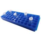 Estante Dupla Face Azul Para 60 Microtubos De 0,5/1,5/2,0 Ml Estante Dupla Face Azul Para 60 Microtubos De 0,5/1,5/2,0 Ml