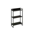 Estante Dynamica 60x30x104cm C/03 Prateleiras Preto ônix / Preto ônix /