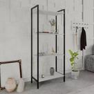 Estante Dynamica Industrial 3 Nichos 60 cm - Branco/Preto