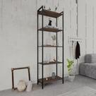 Estante Dynamica Industrial 4 Nichos 60 cm - Nogal/Preto