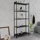 Estante Dynamica Industrial 4 Nichos 80 cm - Preto