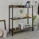 Estante Dynamica Industrial 80 cm - Carvalho Dark/Preto