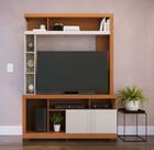 Estante Elba para TV's de até 50 Polegadas com 2 Pts com Frisos - Freijó/Off White Matte Colibri Estante Elba para TV's de até 50 Polegadas com 2 Pts com Frisos - Freijó/Off White Matte Colibri