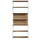 Estante Escritório Office Artesano Nogal Sevilha Branca