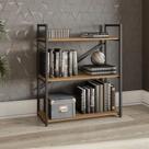 Estante Estilo Industrial Kappesberg LI007 cor Freijó e Preto