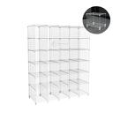 Estante Expositor Aramado 30 Nichos Vertical 40cm Profundidade Branco Arara de Roupas