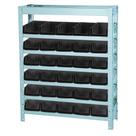 Estante Gaveteira Com 30 Caixas Pretas Ep30/3p Marcon