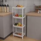 Estante Geo Multiuso Organizador Compacto 4 Prateleiras 112cm