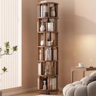 Estante giratória Muwuele Solid Wood 6 Tier Walnut Estante giratória Muwuele Solid Wood 6 Tier Walnut