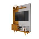 Estante Home Corumbau Para Tv de 55" Naturalle fresado/Off-White - Bechara Estante Home Corumbau Para Tv de 55" Naturalle fresado/Off-White - Bechara