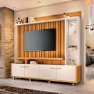Estante Home HB Móveis Titan 2.0 para TV de até 60 Polegadas com Prateleira e Nicho