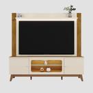 Estante Home Maceió Off White/Canela