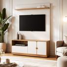 Estante Home para Tv 55 Polegadas e Nicho Monza