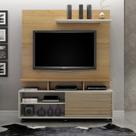 Estante Home Para Tv Até 60 Polegadas 1 Porta Star Valdemóveis - Cinamomo/off White