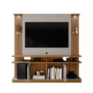 Estante Home para TV até 60 Polegadas com Led e Prateleiras de Vidro Lumitech