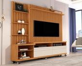 Estante Home Para Tv até 60 Polegadas Nobre 180cm Nature com OffWhite - Rede Móveis