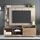 Estante Home para TV até 65 Polegadas 2 Portas Ripadas