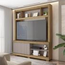 Estante Home Para TV até 65 Polegadas Bambam Marrom Caemmun Estante Home Para TV até 65 Polegadas Bambam Marrom Caemmun