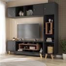 Estante Home para Tv até 65 Polegadas com 3 Portas Concept Yescasa Estante Home para Tv até 65 Polegadas com 3 Portas Concept Yescasa