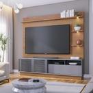 Estante Home para TV até 70 Polegadas 1 Porta 1 Gaveta Led Campeche Colibri