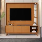 Estante Home para TV até 75 Polegadas 3 Portas com Pés de Madeira Em MDF Tucuma JB Móveis