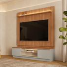 Estante Home para TV até 75 Polegadas com LED e Vidro 2 Gavetas Magnum Linea Brasil Estante Home para TV até 75 Polegadas com LED e Vidro 2 Gavetas Magnum Linea Brasil