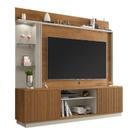 Estante Home para TV Atlanta 2 Portas Naturalle/Off White/Ripado - Bechara
