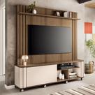 Estante Home Ripada para TV até 70 Polegadas 1 Porta de Correr com Rodízios Trinus HB Móveis Estante Home Ripada para TV até 70 Polegadas 1 Porta de Correr com Rodízios Trinus HB Móveis