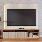 Estante Home Ripada para TV até 75 Polegadas com LED 2 Portas de Correr Jordão Colibri Estante Home Ripada para TV até 75 Polegadas com LED 2 Portas de Correr Jordão Colibri