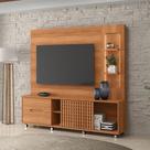 Estante Home Sala de Estar Brise 2,10m Lukaliam Móveis Para Tv Até 70 Polegadas Contém Led no Nicho