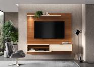 Estante Home Suspenso Trenton Cinamomo Mel/Pérola Metalizado