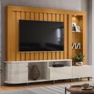 Estante Home Theater 1 Porta 2 Gavetas Com LED Le Mans