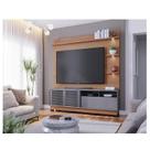 Estante Home Theater Ambiente Campeche Com Pés Freijó Cinza Acetinado - Colibri