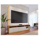 Estante Home Theater Ambiente Jordão Off White Freijó - Colibri
