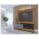 Estante Home Theater Ambiente Maceió com Pés Freijó Cinza Acetinado Colibri