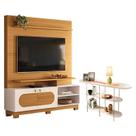 Estante Home Theater Axis Cinamomo Off White com Aparador Infinity Off White - HB móveis Estante Home Theater Axis Cinamomo Off White com Aparador Infinity Off White - HB móveis
