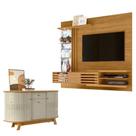 Estante Home Theater Bancada Suspensa Frizz Supreme Cumaru Com Aparador Buffet Monza Cumaru Opala - Madetec Estante Home Theater Bancada Suspensa Frizz Supreme Cumaru Com Aparador Buffet Monza Cumaru Opala - Madetec