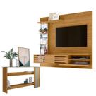 Estante Home Theater Bancada Suspensa Frizz Supreme Cumaru com Aparador Frizz Cumaru Opala - Madetec
