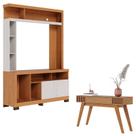 Estante Home Theater Elba Freijó Off White Matte e Aparador Riviera Freijó Colibri Estante Home Theater Elba Freijó Off White Matte e Aparador Riviera Freijó Colibri