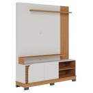 Estante Home Theater Jurerê 1.5 Off White Matte Freijó Colibri Estante Home Theater Jurerê 1.5 Off White Matte Freijó Colibri