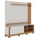 Estante Home Theater Jurerê Off White Matte Freijó Colibri Estante Home Theater Jurerê Off White Matte Freijó Colibri