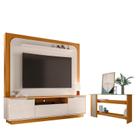 Estante Home Theater Nilo sem Pés com Aparador Frizz Cinamomo Off White - Madetec