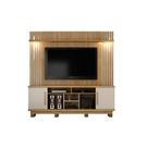 Estante Home Theater Plenus Valdemoveis Cinamomo/Off White
